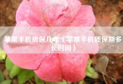 苹果手机质保几年（苹果手机质保期多长时间）