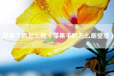 苹果手机怎么画（苹果手机怎么画壁纸）